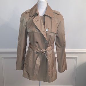 Express Tan Trench Coat Size Medium